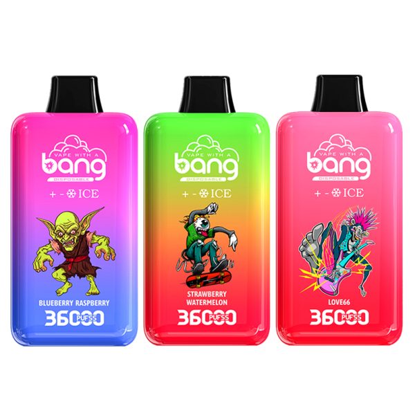 bang 36k ice-0 Vape Bang 36000 puff 36k E-cigarrillo-10PCS/1 caja